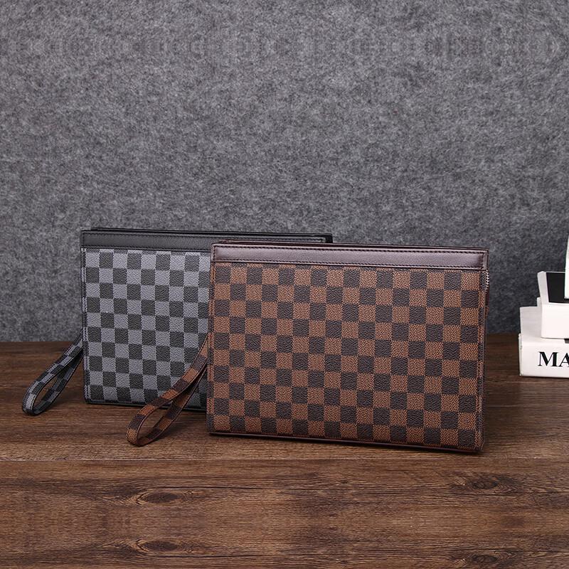 SCHWARZETIENNE Men's Genuine Leather Clutch Bag