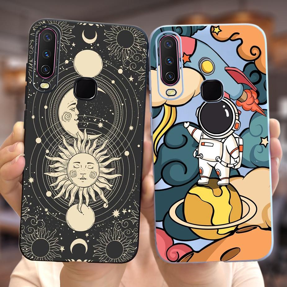For Vivo Y12 Case Vivo Y15 Y17 1902 1904 Cute Fashion Cartoon Cover Soft Silicone Phone Case For Vivo Y15 Y 12 17 VivoY12 Fundas