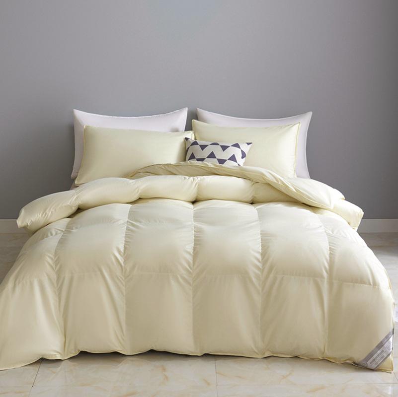 

Толстое теплое белое хлопковое пуховое одеяло – Мягкое зимнее постельное белье 150x200cm/7 jin