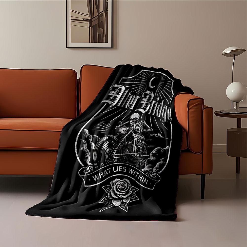 Skeleton Rider Blanket Design for all seasons blanket lunch break throw gift