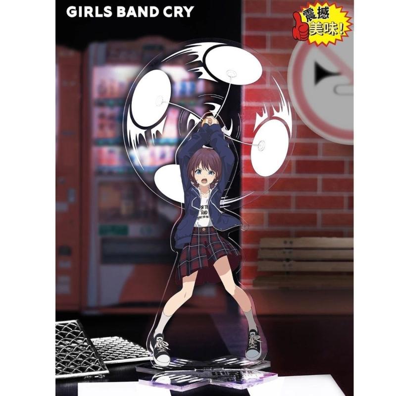 

Anime GIRLS BAND CRY TOGENASHI TOGEARI ISERI NINA Cosplay Standing Plate Rotato Acrylic Figure Stand Accessories Ornament Props one size бежевый