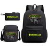 Deformed Zoo Surrounding Primary School Students Schoolbag Trend Starry Sky Backpack Leisure Three-piece Set