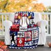 Baseball Theme Printed Blanket - Perfect for Couch, Bed, Travel & Outdoor Use | Machine Washable, Cozy & Durable.
