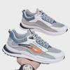 Atmungsaktive weiße Mesh-Sportschuhe mit dicken Sohlen