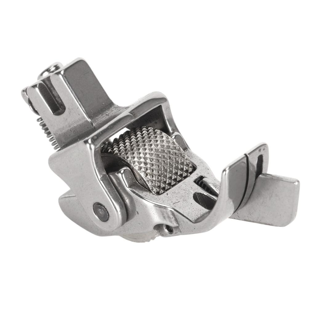 Metal Wheel Presser Foot Stainless Steel Portable Twist Roller Presser Foot for Curtain Sofa Velvet