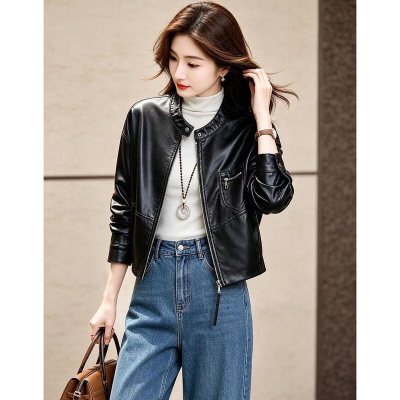 D.F.DEAR Women's Short Zipper Pocket Jacket