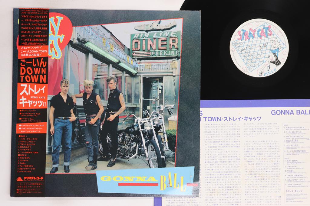 LP Record STRAY CATS - Gonna Ball 25RS143 ARISTA 1981 Japan Obi Rock Used
