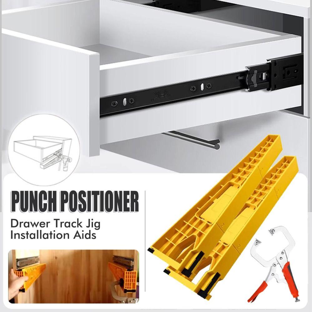 Auxiliary Positioning Drawer Track Installation Jig Alignment Adjustable Cabinet Mounting Tool Universal Fit Mounting Cabinet