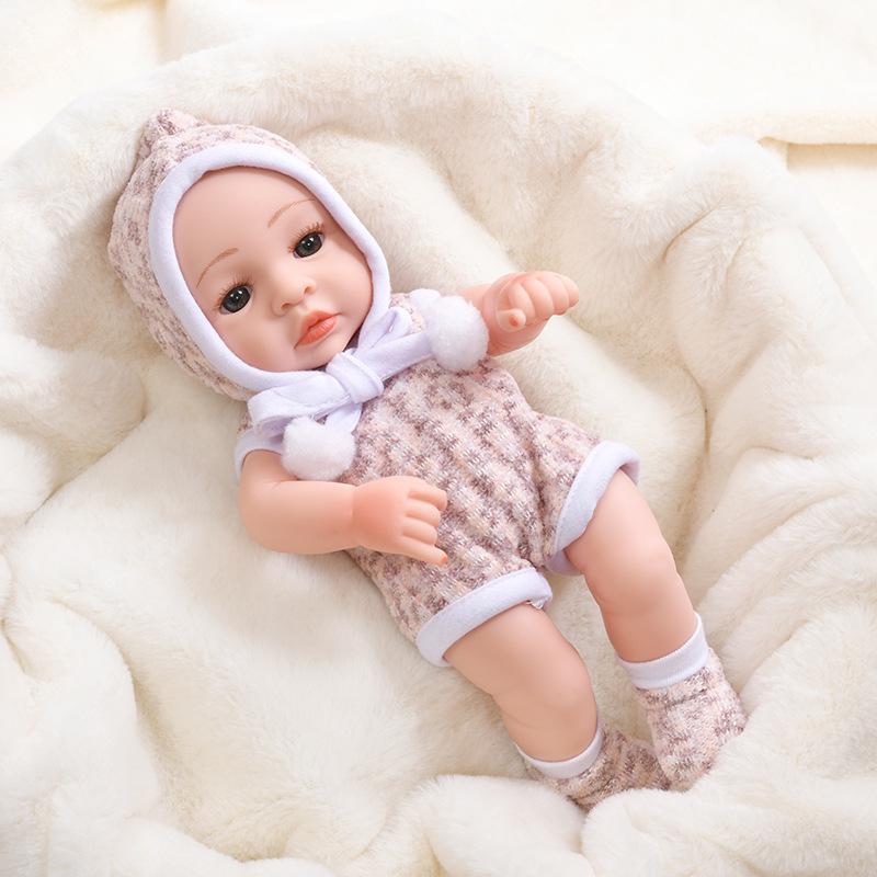30cm Silicone Reborn Baby Doll - Soft Sleep Companion & Child Role-Playing Toy
