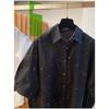 Summer Korean Style Black Splatter Paint Short Sleeve Shirt Comfortable European Trendy Unique Top