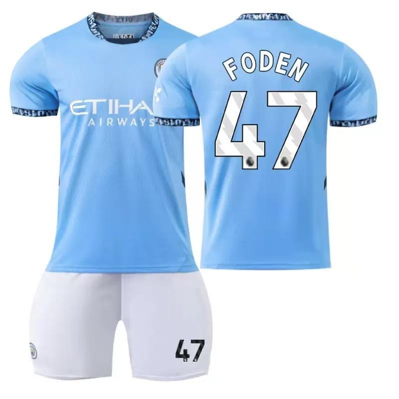 2425 Manchester City Jersey Home No. 9 Harland 17 De Bruyne 10 Glalish Jersey 26