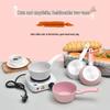 Longhe Mini Flat-Bottom Electric Ceramic Milk Pot and Detachable Frying Pan