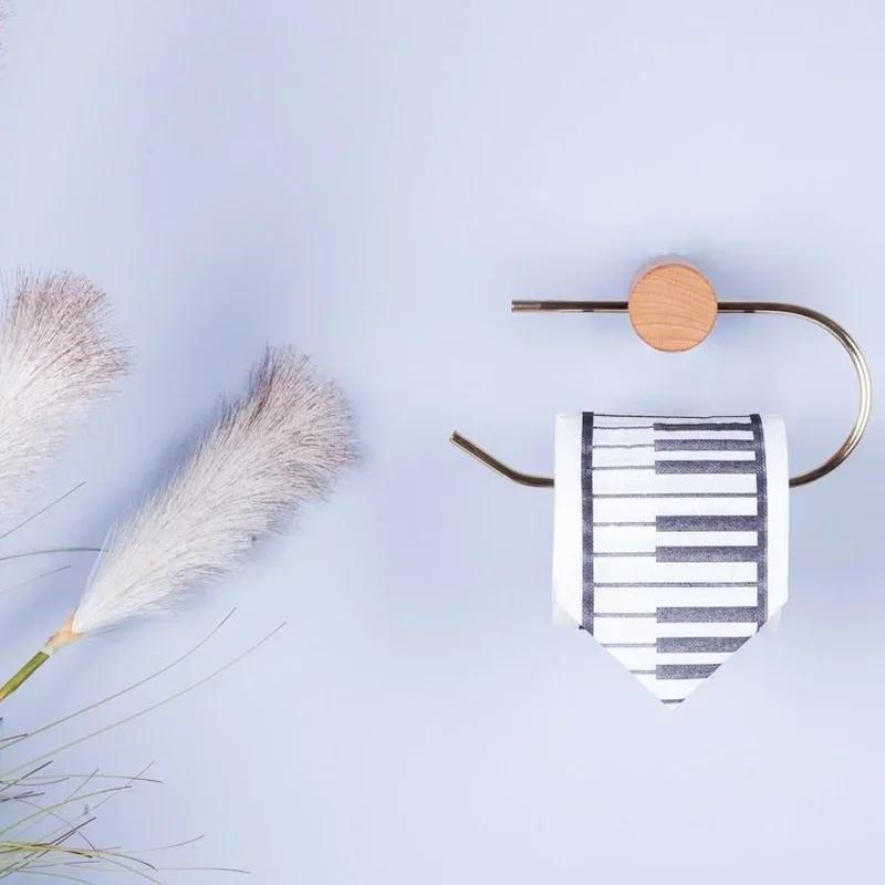 Bathroom Toilet Paper Holder Wall Mount Tissue Roll Hanger Bathroom Accessories Wall Paper Porta Papel Higienico Wood Copper