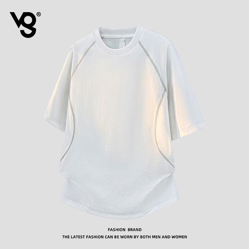 VUUG Men s Casual Spliced Short Sleeve T-shirt 3XL