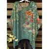 Elegancka koszulka z nadrukiem w stylu boho dla kobiet w rozmiarze plus