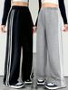 American Summer Girls' Two-Piece Set: Wide-Leg Sports Pants & Casual Sweatpants for Spring and Autumn