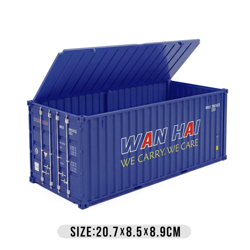 Gray Maersk Flip-top Model Container with Custom Logo and Graphics - Business Gift Edition