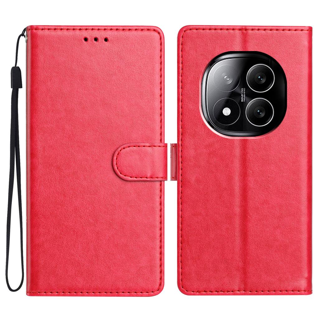 For Xiaomi Redmi Note 14 Pro+ 5G Leather Case Wallet Stand Phone Cover with Handy Strap