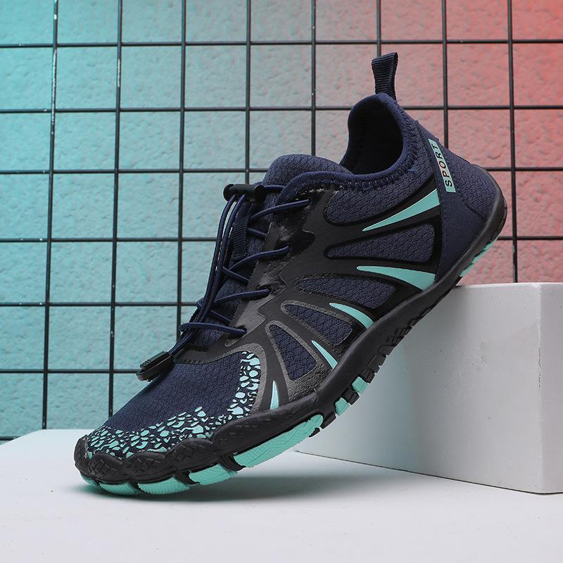 Outdoor large size new outdoor beach shoes wading sports summer mesh men's and women's hiking five-finger creek shoes