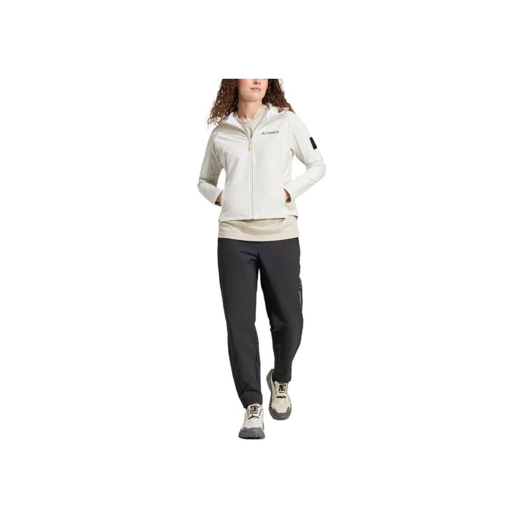 adidas Giacca Softshell con Logo Collaborazione Nazionale Geografica per Esterno Antivento Traspirante Idrorepellente Manica Lunga Giacca da Donna IX5629