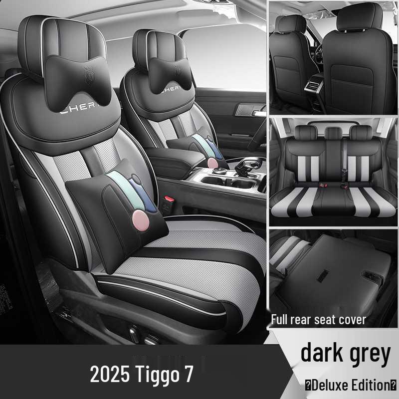 2025-2026 Chery Tiggo 7 7-Seater Full Coverage Car Seat Cover Mat - Four Seasons Usage