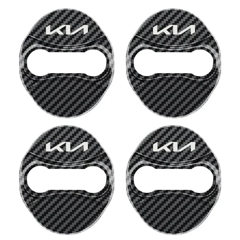 4PCS Car Door Lock Protective Cover Case for KIA KN Picanto K3 K5 Rio Ceed Sportage Seltos Xline Soul Sorento Stonic Niro Forte Zqdtx40