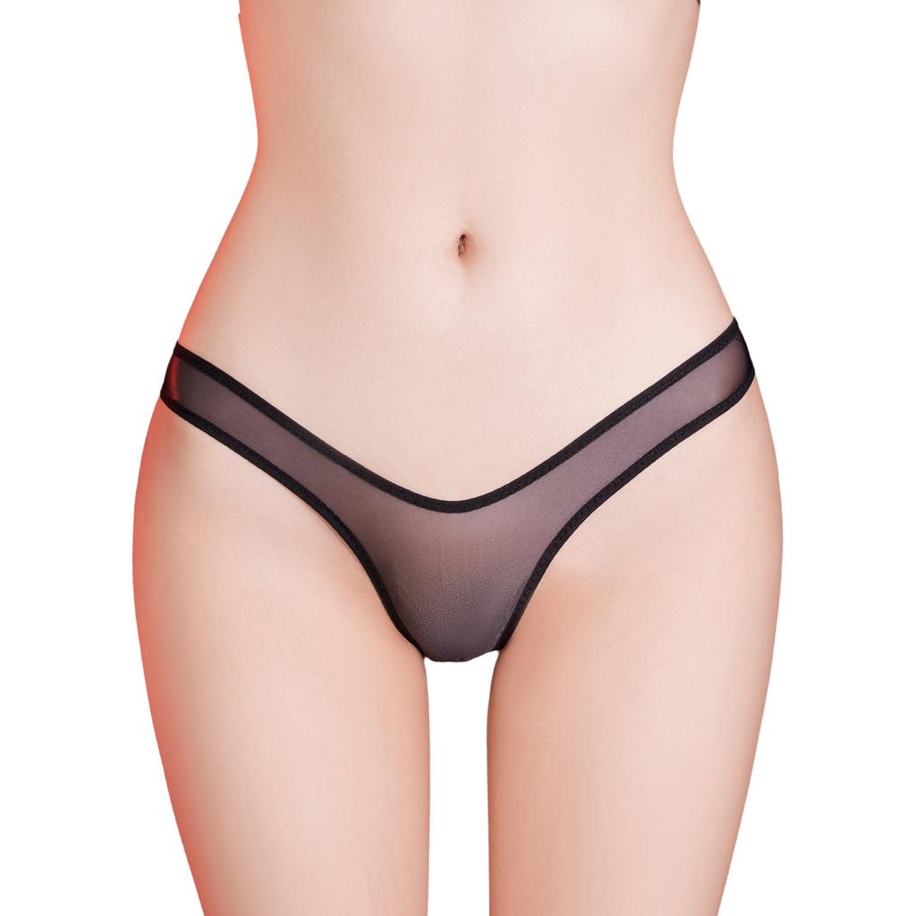 Lenjerie Intimă Transparentă pentru Femei Talie Elastică V Față Chiloți Elastici Lenjerie Erotică