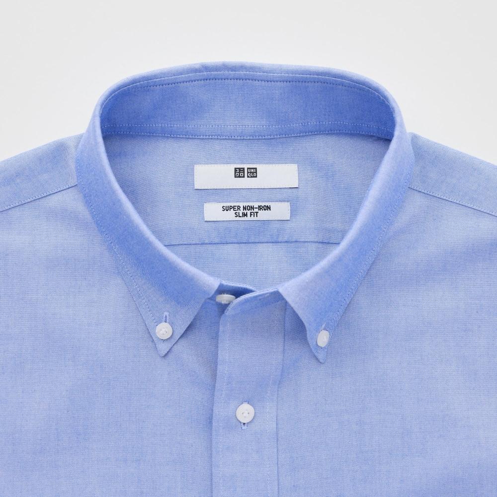 Uniqlo Japan Super Non Iron Slim Fit Shirt  Button Down Collar  Long Sleeves 