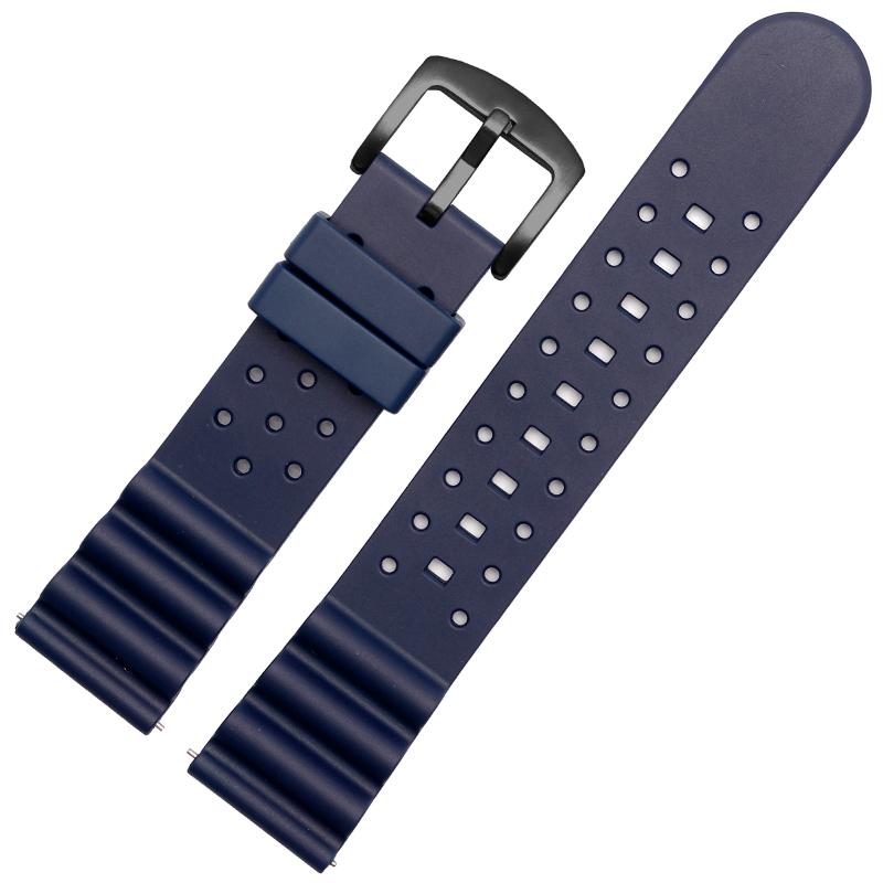 22m Maschio Per Seiko Foro d'aria cinturino in fluoro gomma Water Ghost 007 Abalone piccolo mm Srpa21j1 SKX007 in scatola Cinturino in silicone per orologio