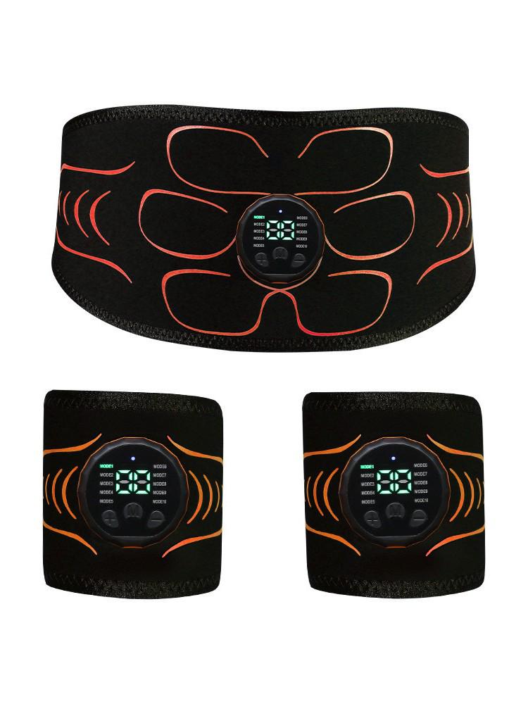 EMS Muscle Stimulator Abdominal Exerciser Waist Belt for Full-Body Fitness and Strength Training.