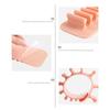 Multicolor Silicone Cosmetic Brush Drying Rack Wall-Mounted Brush Storage Rack Non-punching Cosmetic Brush Storage Rack