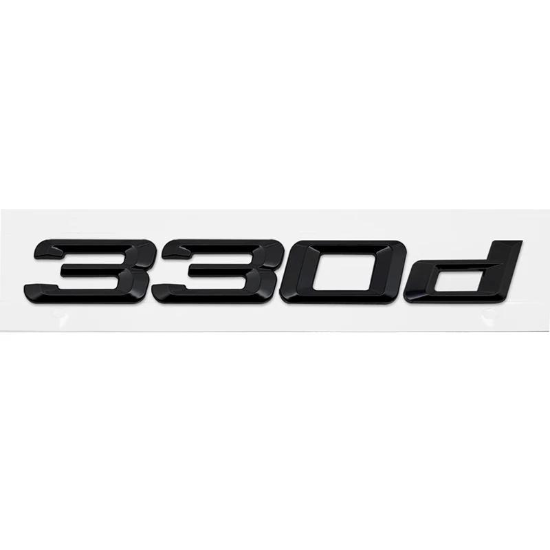 ABS Car Rear Trunk Letters Logo Badge Emblem Sticker For BMW 3 Series 318d 320d 325d 328d 330d 335d E46 E90 E91 F30 F31 F34 G20