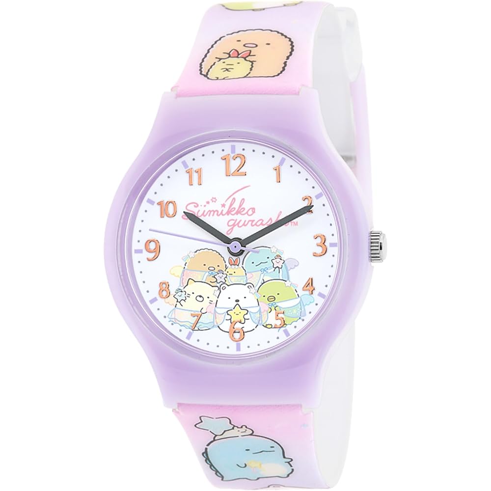 Sumikko Gurashi Purple Plastic Watch Cute Design Kids Accessory