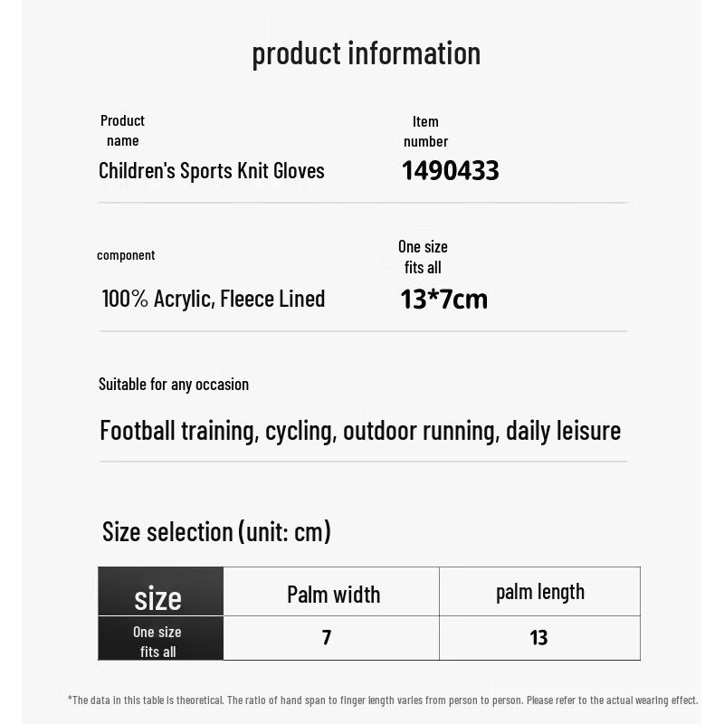 KELME Kids Winter Sports Gloves