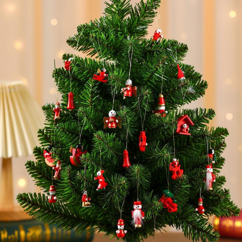Christmas Gift Box Small Gifts Wooden Christmas Decorations Hanging Accessories Hanging Accessories Christmas Tree Small Pendants