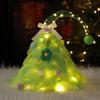 Christmas Atmosphere Green Plush Ornaments Christmas Tree Decoration Props