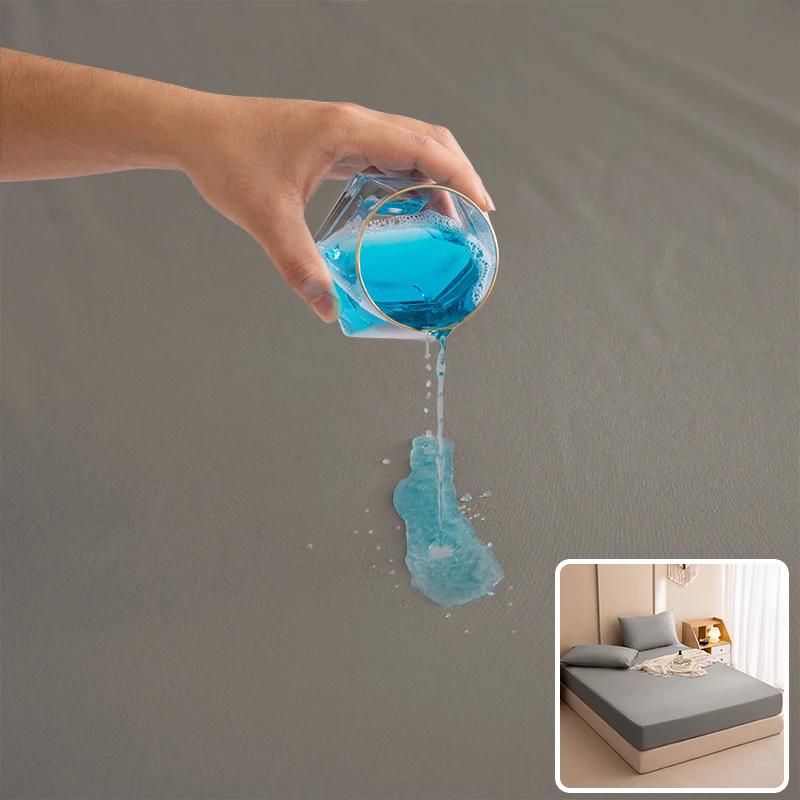 Thick Bed Sheet, Waterproof Sheet, Soft, Urine Proofing, White, Gray, Black, Red, Blue, Green