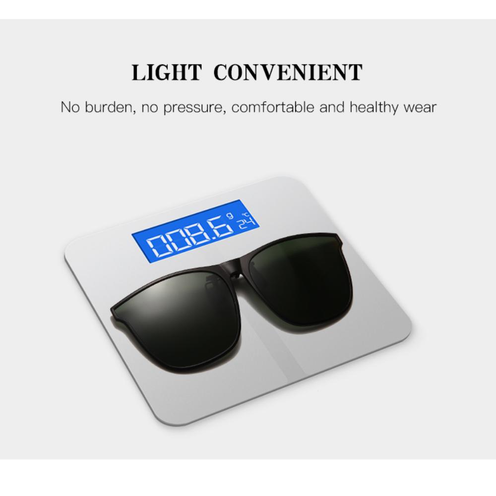 Polarisierte Clip-on-Sonnenbrille für Damen, photochrom, Autobrille, Anti-Glare-Vintage-Quadratbrille, Oculos