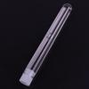 10PCS 12x100mm Lab Clear Plastic Test Tube Round Bottom Tube Vial with Cap Office Lab Experiment Supplies