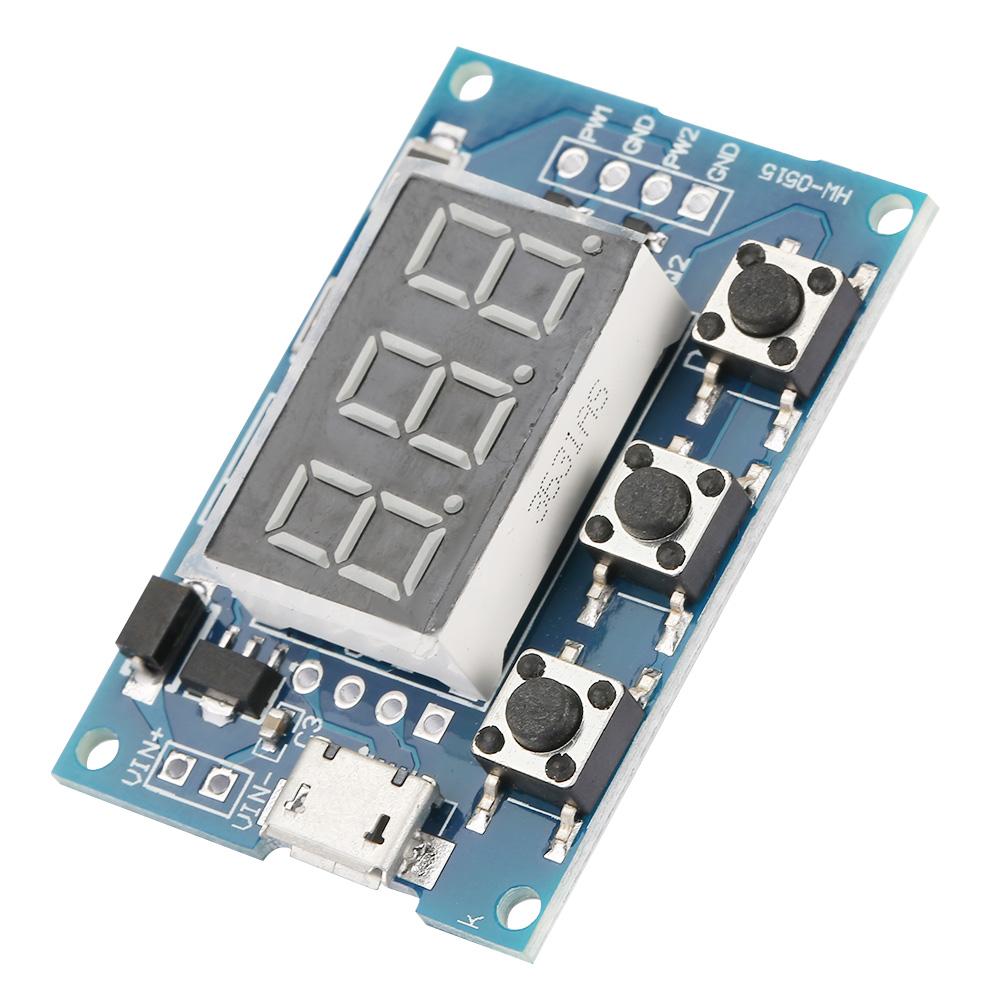 2 Channel PWM Frequency Duty Cycle Adjustable Wave Rectangle Signal Generator