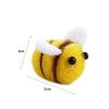 10Pcs Kawaii Wool Felt Honeybee DIY Bag Pendant Miniature Bee Decoration Home Decor
