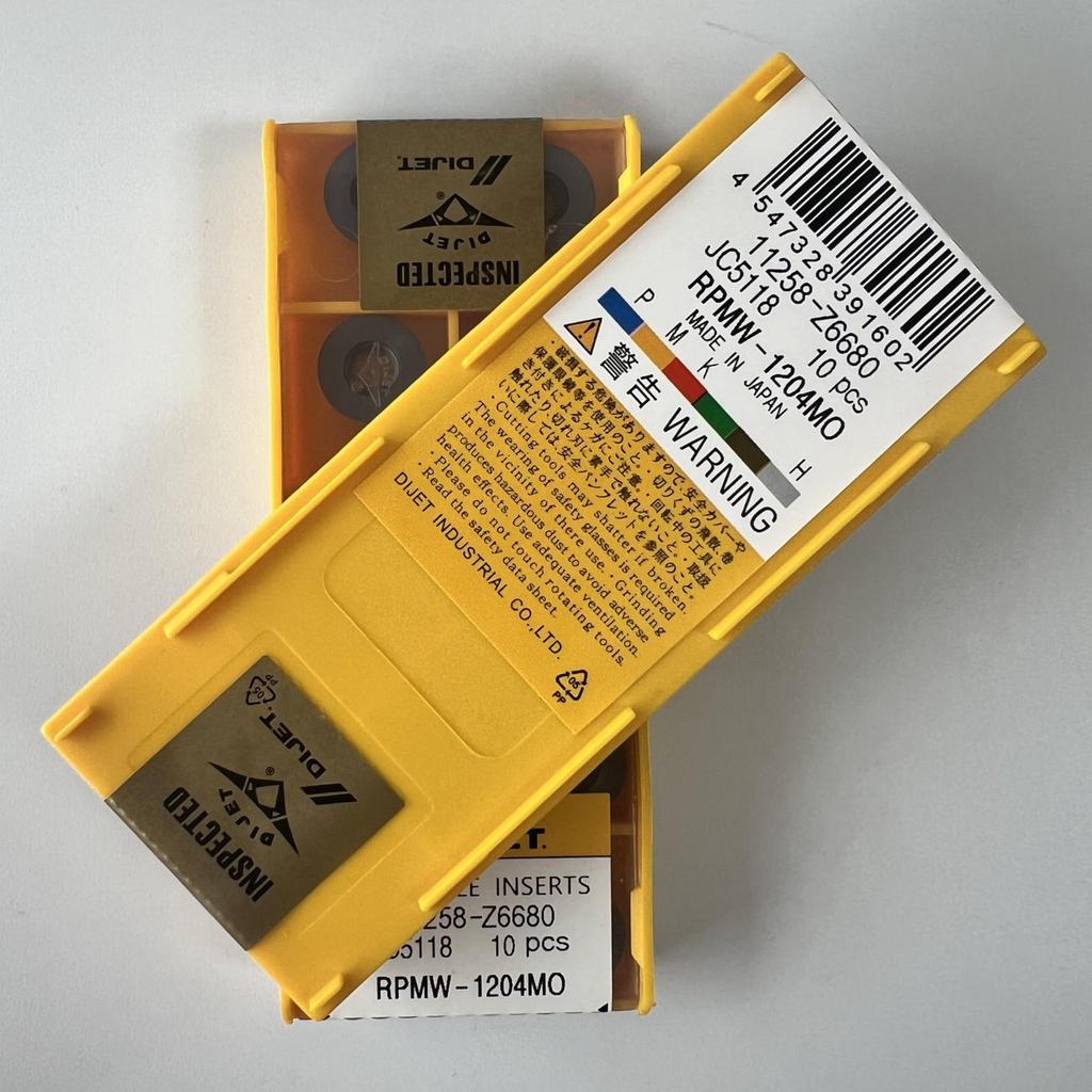 RPMW-1204MO JC5118 / Industrial indexable carbide inserts 10 Pcs