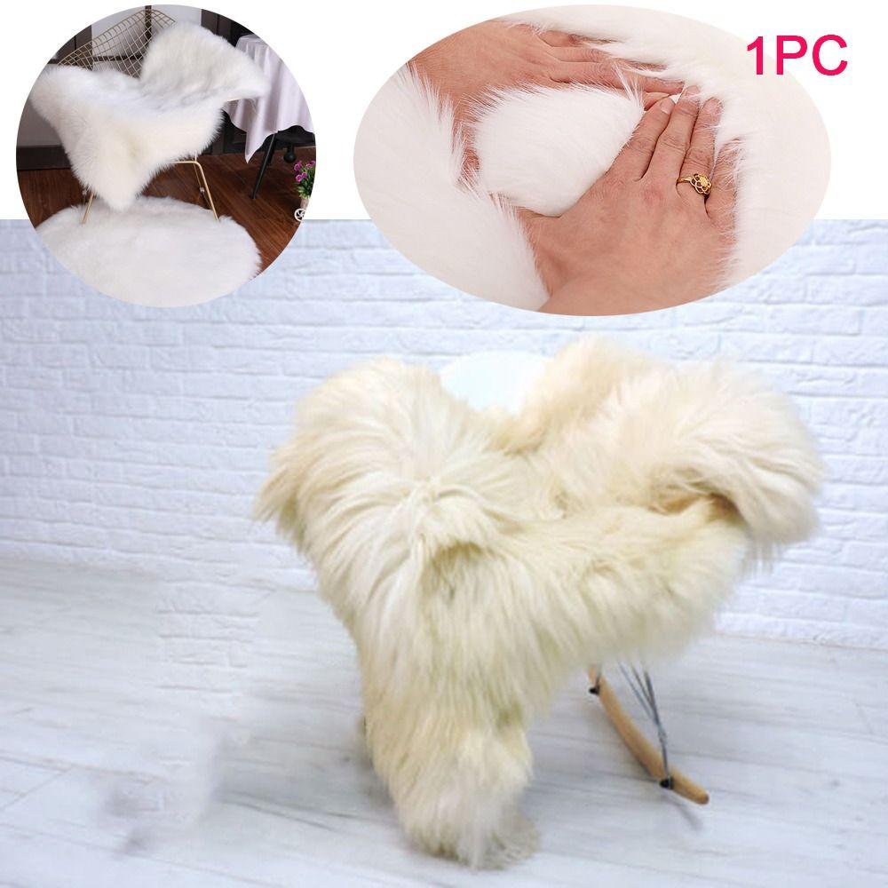 Imitation Wool Soft Rugs Washable Faux Fur Sheepskin Rug Long Hair Carpet Bedroom Mats Fluffy Shaggy Floor Protection Home Decor