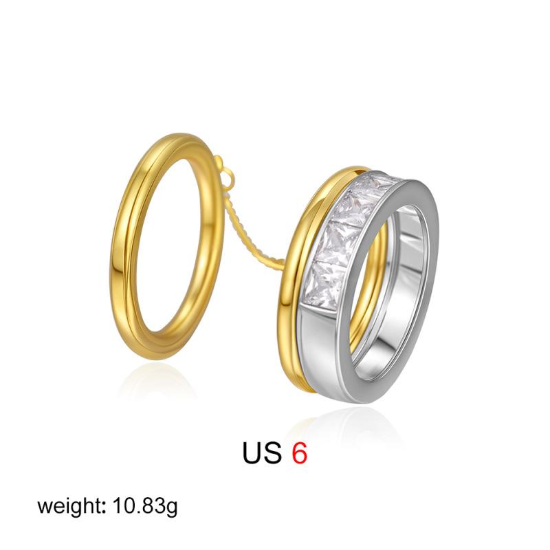 Europäische und Amerikanische 18K Gold und Silber Zweifarbige Ohrstecker Unregelmäßige Geometrische C-förmige Ohrstecker Einfache und Vielseitige Ohrstecker