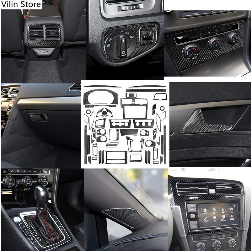 

Для Volkswagen VW Golf 7 GTI MK7 2013-рулевое колесо, коробка передач, подождите, автомобильные аксессуары, интерьер, углеродное волокно