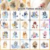 Pegatinas de Tatuajes Temporales de Bluey Bingo Perro Azul Anime Figuras de Acción Dibujo Animado Decoración Pegatinas DIY Juguetes de Cumpleaños para Niños