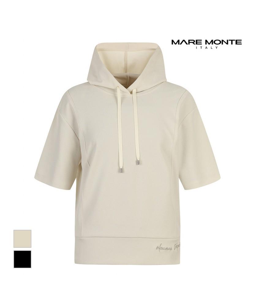 MAREMONTE Hooded Neck Short Sleeve T-Shirt_M244Mts32M0