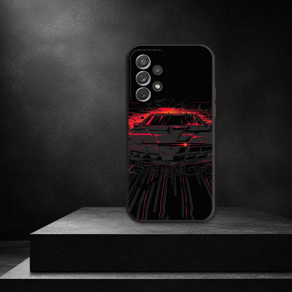 K-Knight Rider K-KITT Car For Samsung S 26,25,24,23,22,30,21,10,9,Ultra,Plus,Lite,FE,4,5G Black Soft Case Phone Case