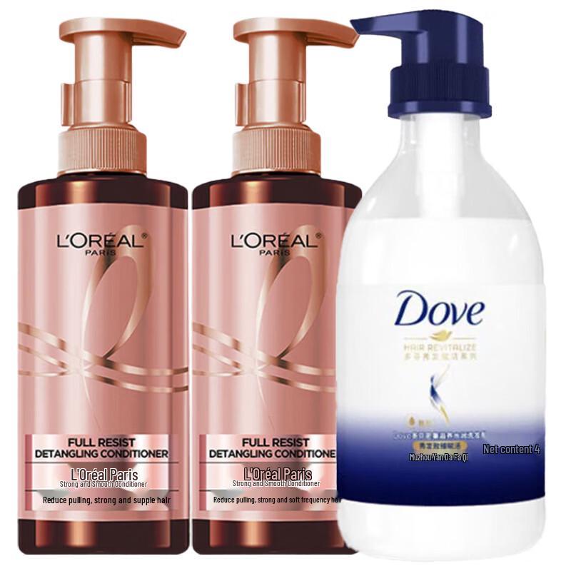 Dove Nourishing Body Wash & L Oreal Conditioner Bundle