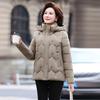 Women’s Short Hooded Windproof Thicken Warm Winter Jacket Gift for Mom